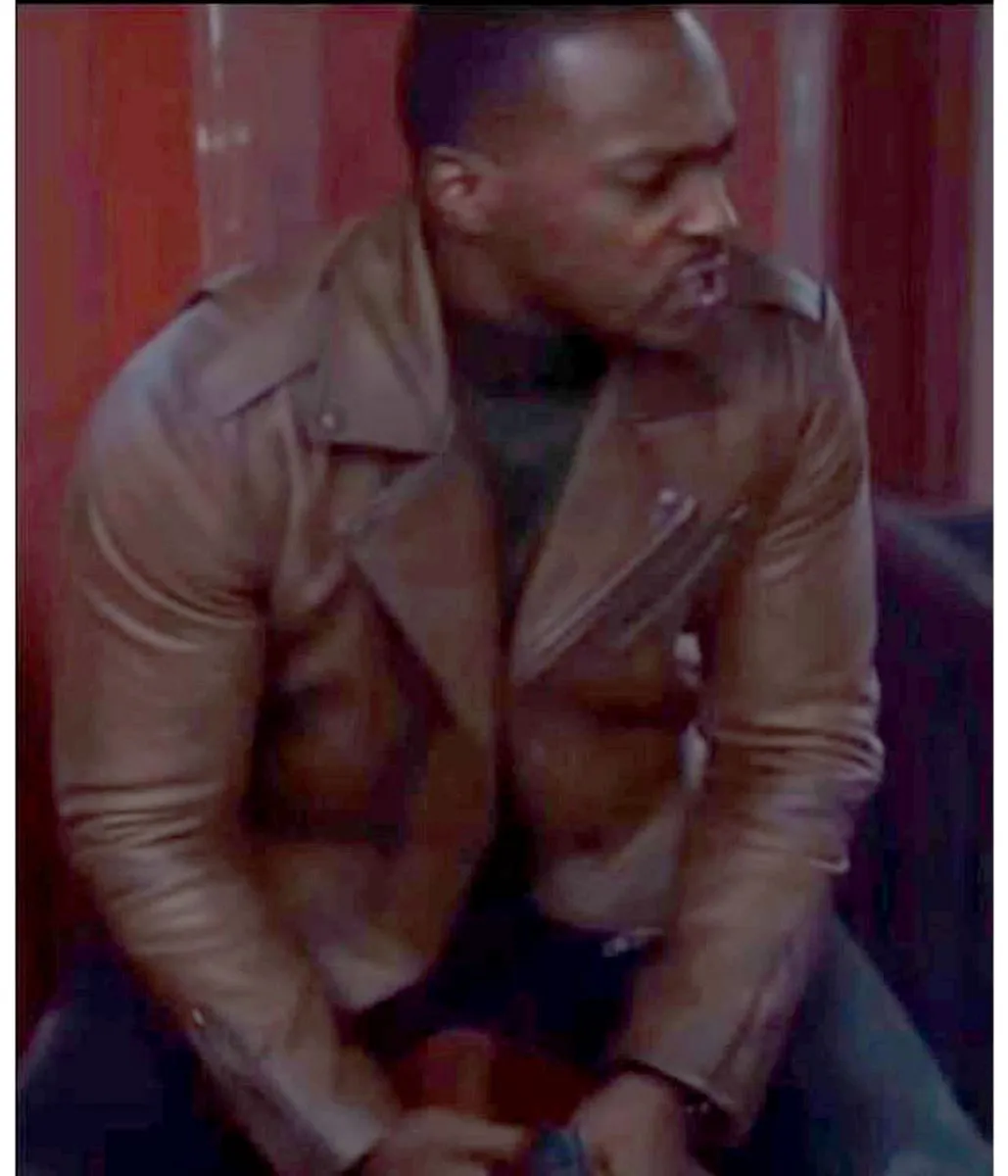 The Falcon and Winter Soldier Anthony Mackie Brown Leather Jacket