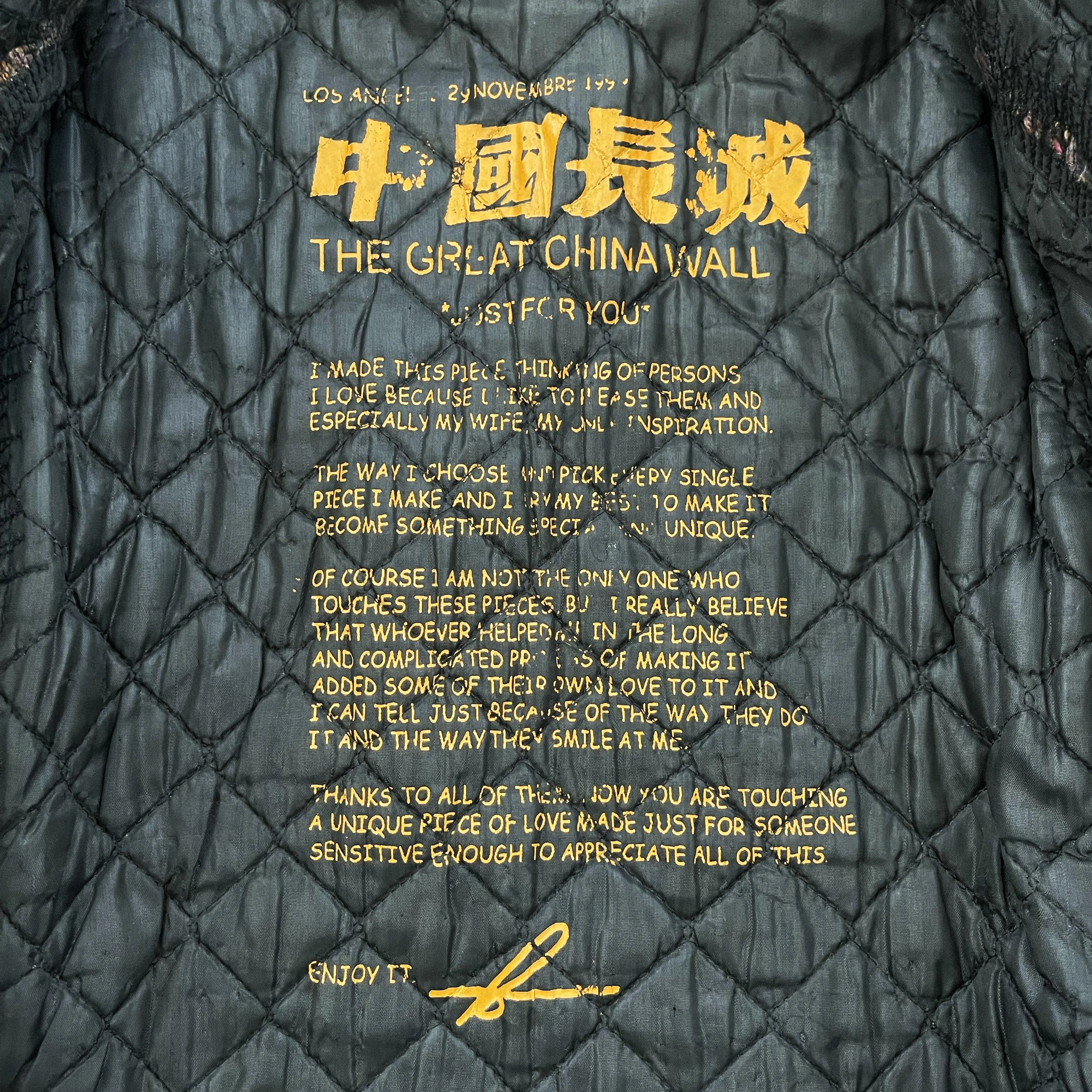 The Great China Wall 'Motor City' Leather Biker Jacket