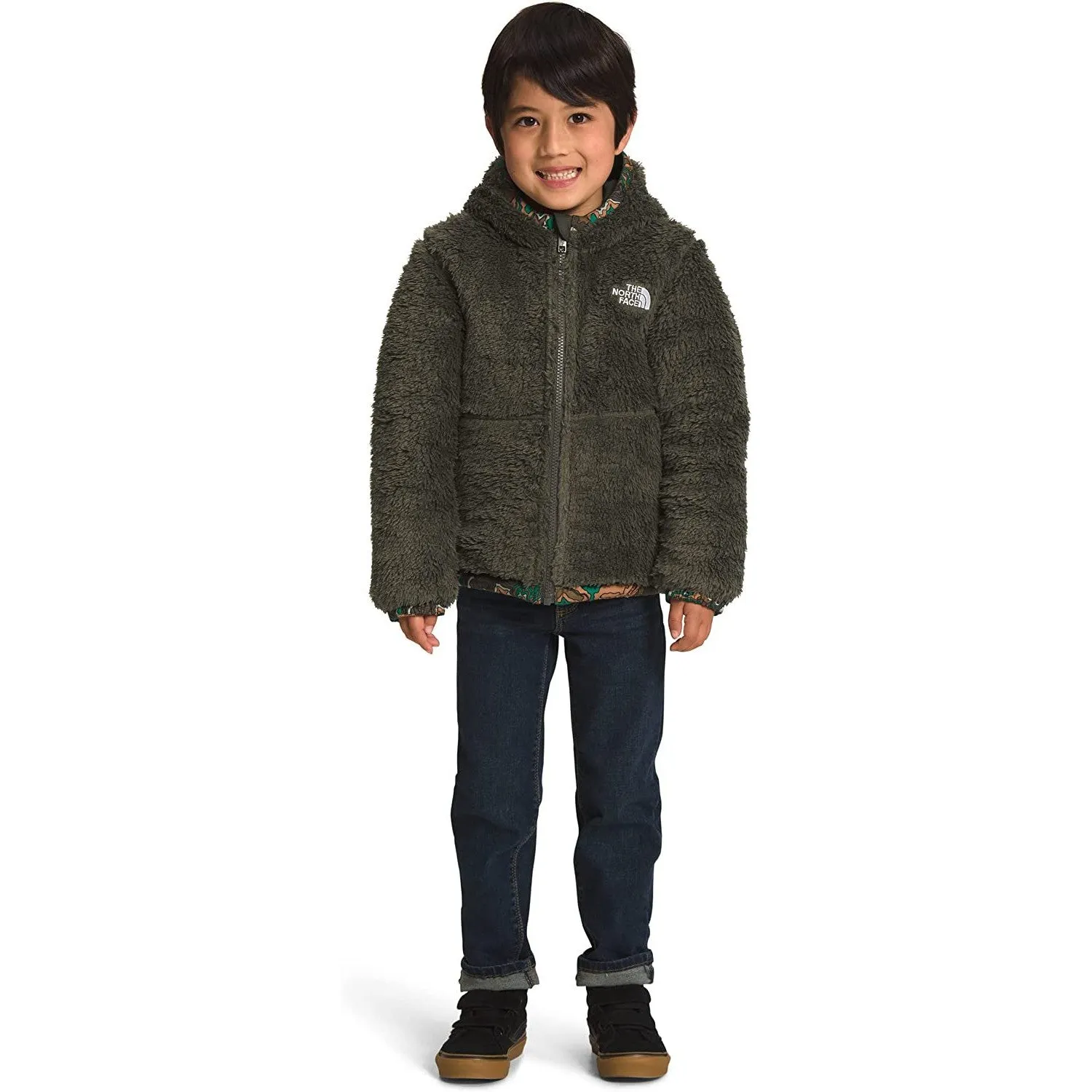 The North Face Reversible Mount Chimbo Full Zip Hooded Kids Jacket