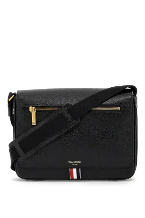 THOM BROWNE Sleek and Sophisticated Black Leather Handbag for Men