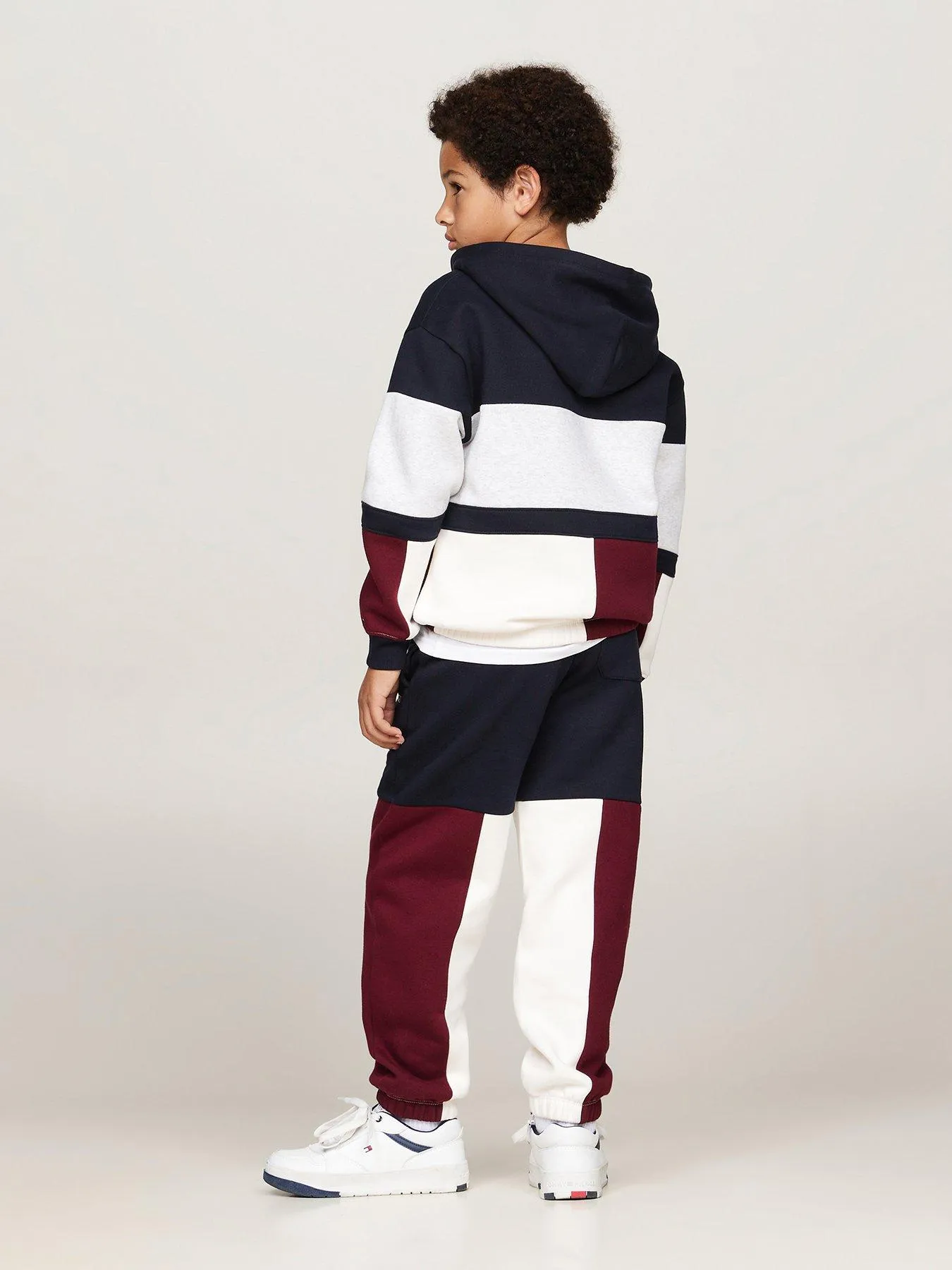 Tommy Hilfiger Boys Colourblock Fleece Zip Up Hoodie - Multi