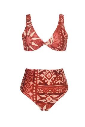 Top De Bikini Kala Rubi & Bottom De Bikini Rose Rubi