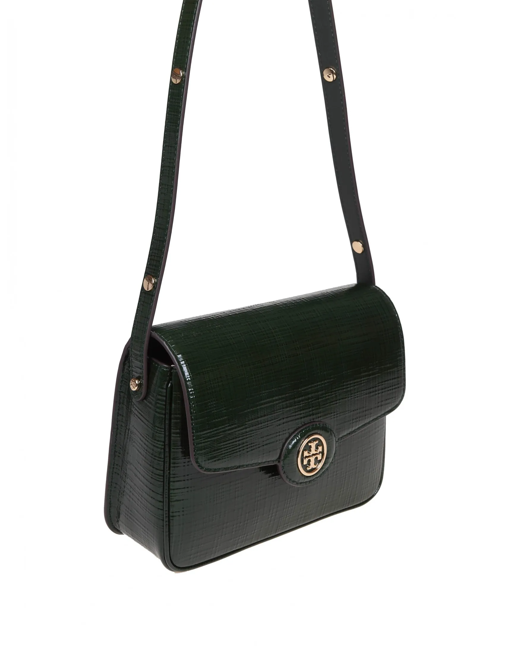 TORY BURCH ROBINSON SHOULDER BAG IN EMBOSSED LEATHER