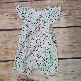 UP BABY SPRING POKE A DOT ROMPER