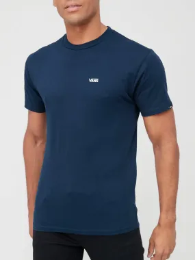 Vans Men's Left Chest Logo T-Shirt - Navy/White