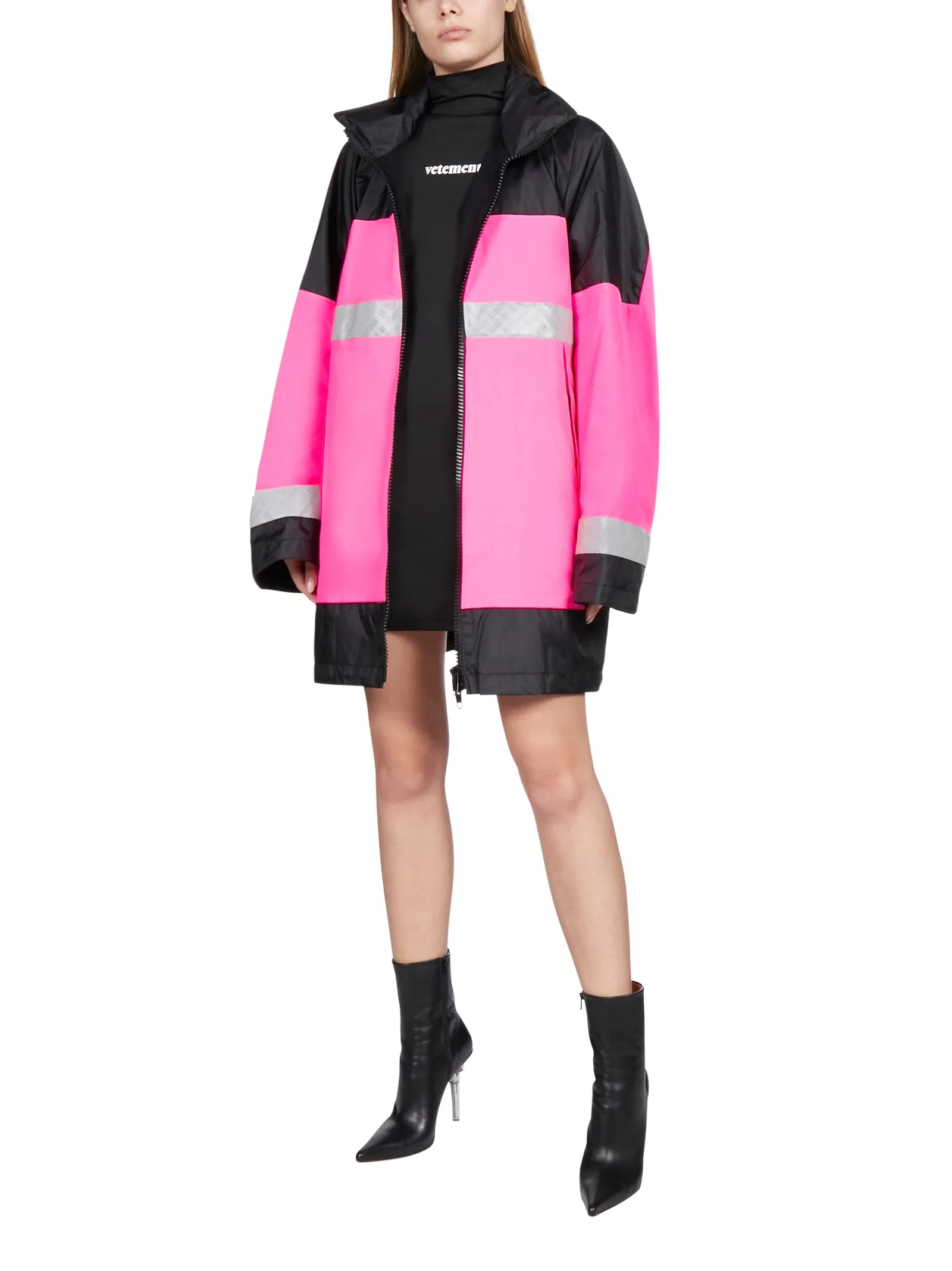 Vetements Zip-Up High-Neck Jacket