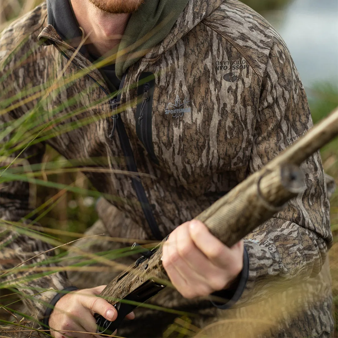 W3 Outbound Full Zip Hoodie: Mid weight Windproof Fishing Hoodie with Face Mask Full Zip