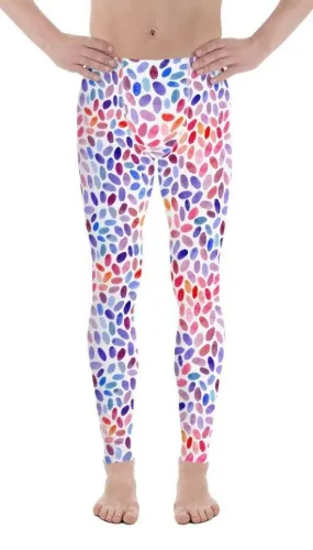 Watercolor Dot Men's Leggings