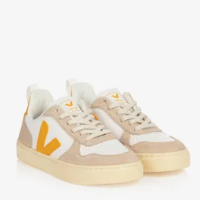 White & Yellow V-10 Trainers