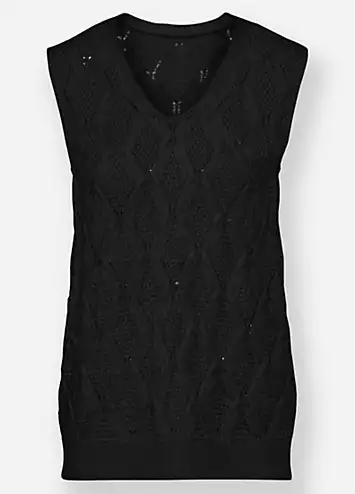 Witt Ajour Sleeveless Knitted Vest | Kaleidoscope