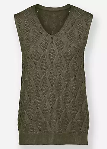 Witt Ajour Sleeveless Knitted Vest | Kaleidoscope