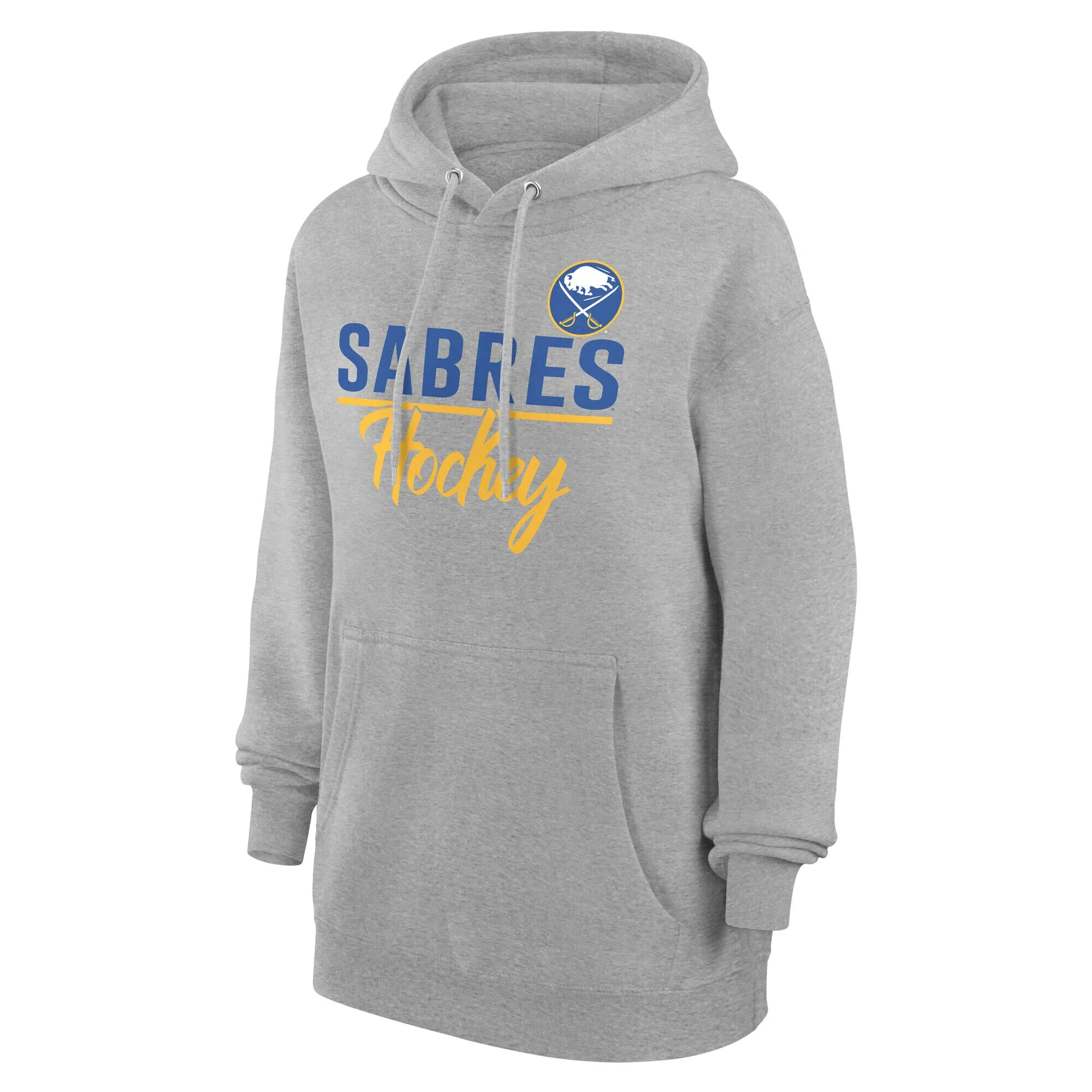 Women's Buffalo Sabres G-III 4Her by Carl Banks Heather Gray  Team Sport Tri-Blend Fleece Hoodie