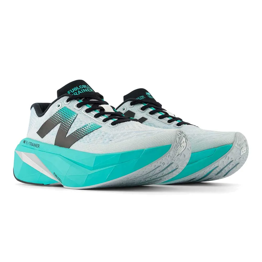 Women's FuelCell SuperComp Trainer v3 Running Shoe - White/Cyber Jade - Regular (B)