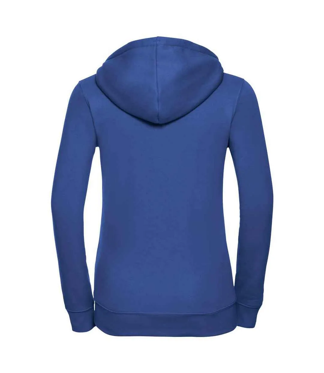 Womens/ladies authentic full zip hoodie bright royal blue Russell