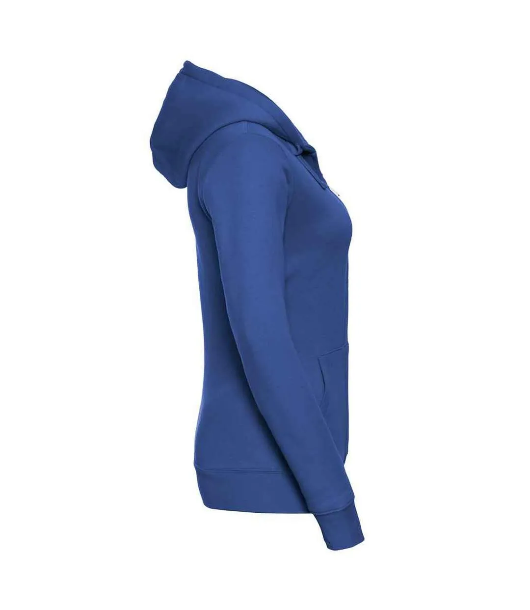 Womens/ladies authentic full zip hoodie bright royal blue Russell