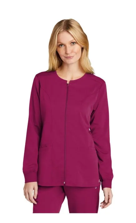 Wonderwink WW4088 Women's Premiere Flex Full-Zip Scrub Jacket