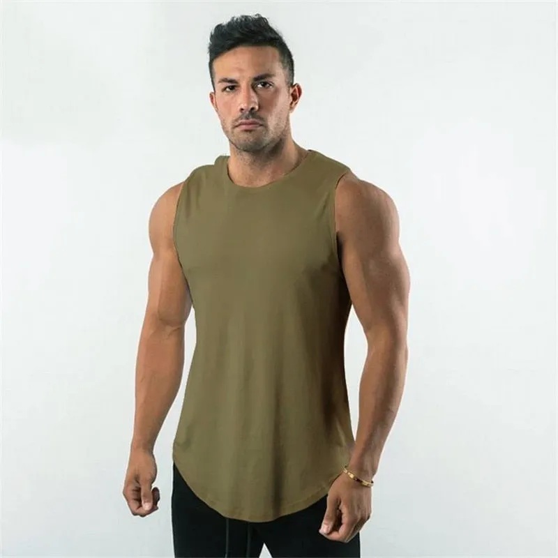 Xituodai 2022 New Cotton Sleeveless Shirts Sports Tank Top Men Fitness Shirt Men Bodybuilding Workout Gyms Vest Fitness undershi