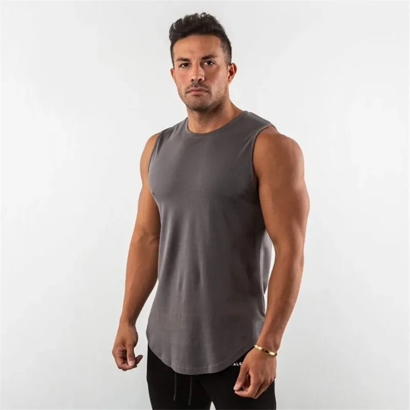 Xituodai 2022 New Cotton Sleeveless Shirts Sports Tank Top Men Fitness Shirt Men Bodybuilding Workout Gyms Vest Fitness undershi