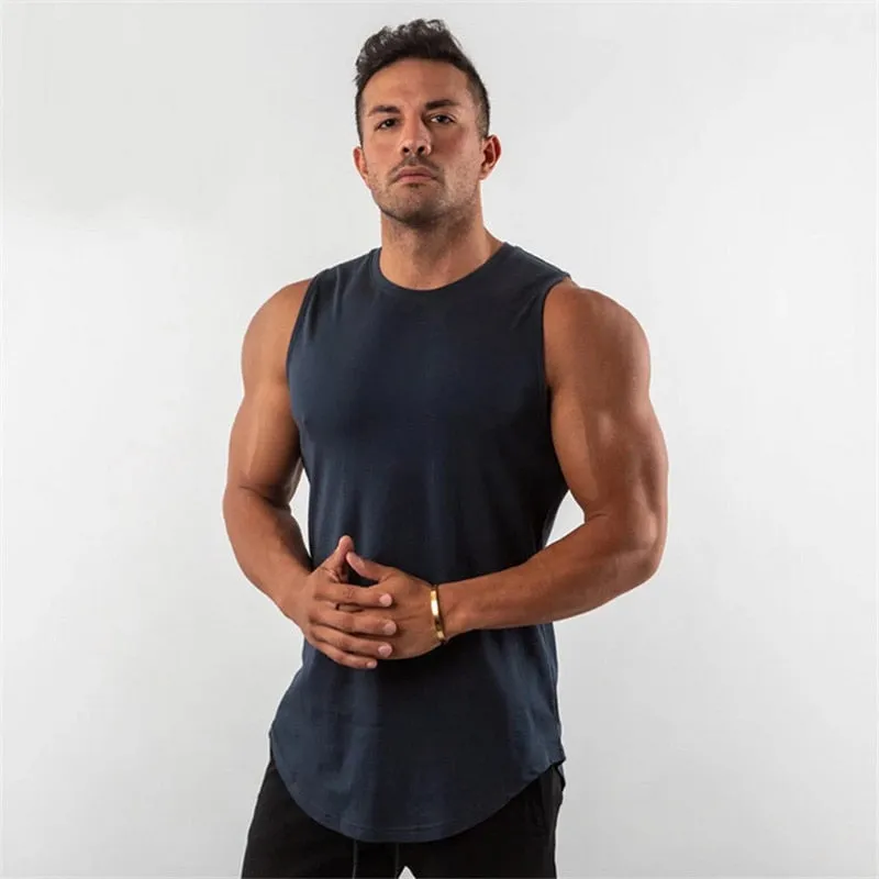 Xituodai 2022 New Cotton Sleeveless Shirts Sports Tank Top Men Fitness Shirt Men Bodybuilding Workout Gyms Vest Fitness undershi