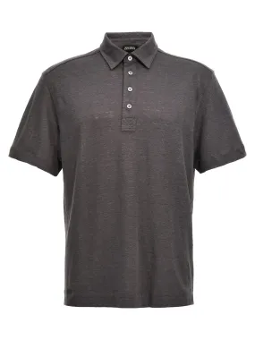 Zegna    Zegna Linen Polo Shirt