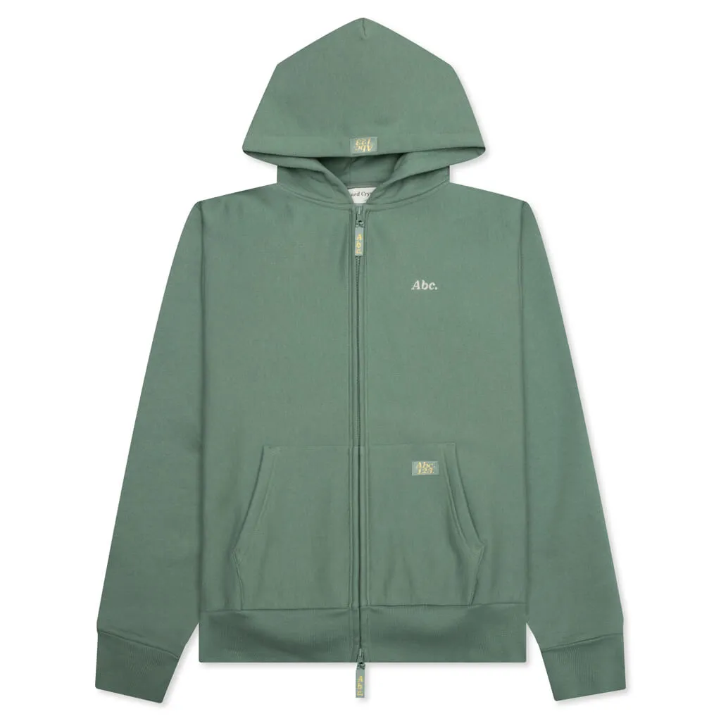 Zip-Up Hoodie - Aventurine Green